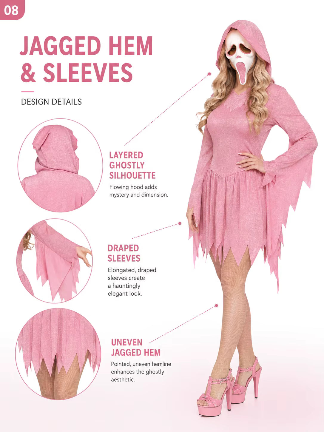 Pink Ghost Costume